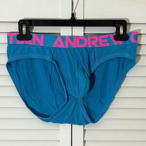 Andrew Christian Brief -- Turquoise/Pink